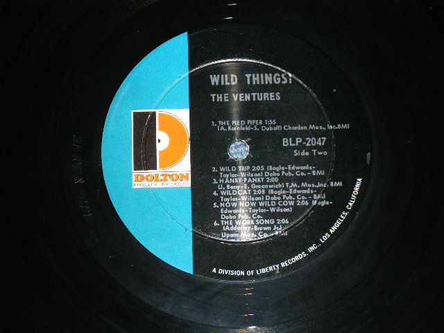 画像: THE VENTURES - WILD THINGS ( Matrix # A)BLP-2047-1 SIDE 1  / B)BLP-2047-SIDE 2 1  ; "D" Mark Label:: MINT- / Ex++ Looks:Ex+++) / 1966 Version US AMERICA  ORIGINAL MONO  Used   LP