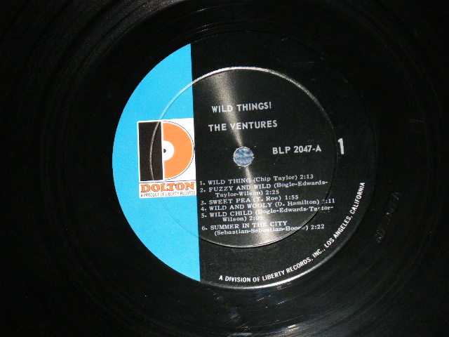 画像: THE VENTURES - WILD THINGS ( Matrix # A)BLP-2047-A-1 / B)BLP-2047-B-1 A2 ; "D" Mark Label:: Ex++/Ex++ Looks:Ex+++) / 1966 Version US AMERICA  ORIGINAL MONO  Used   LP