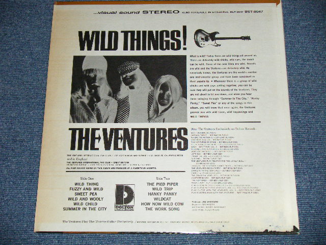 画像: THE VENTURES - WILD THINGS ( Matrix # A)BST-8047-1 "SUNSET SOUND" / B)BST8047-2 "SUNSET SOUND"  ; "D" Mark Label:: FC) MINT-,BC) Ex++/MINT-) / 1966 Version US AMERICA  ORIGINAL STEREO Used   LP