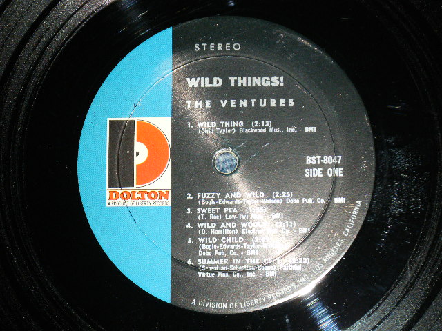 画像: THE VENTURES - WILD THINGS ( Matrix # A)BST-8047-1 "SUNSET SOUND" / B)BST8047-2 "SUNSET SOUND"  ; "D" Mark Label:: FC) MINT-,BC) Ex++/MINT-) / 1966 Version US AMERICA  ORIGINAL STEREO Used   LP