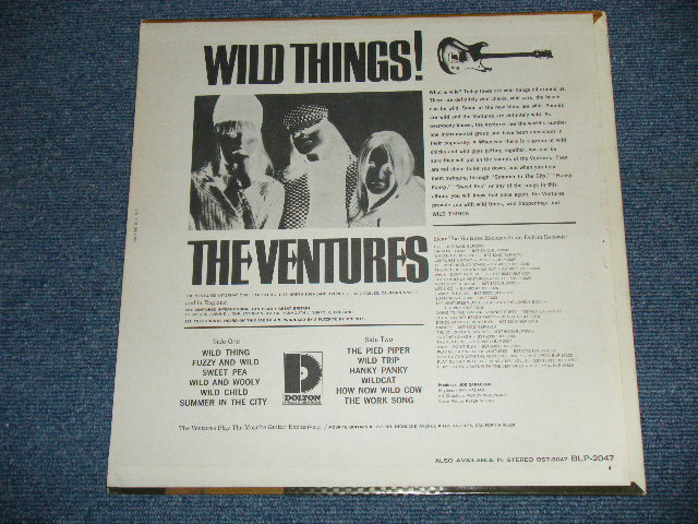 画像: THE VENTURES - WILD THINGS ( Matrix # A)BLP-2047-  SIDE 1  / B)BLP-2047-SIDE 2 1A  ; "D" Mark Label::Ex++/Ex++ Looks:Ex+++ ) / 1966 Version US AMERICA  ORIGINAL MONO  Used   LP