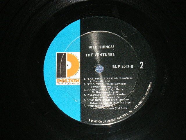 画像: THE VENTURES - WILD THINGS ( Matrix # A)BLP-2047-A-1 / B)BLP-2047-B-1 A2 ; "D" Mark Label:: Ex++/Ex++ Looks:Ex+++) / 1966 Version US AMERICA  ORIGINAL MONO  Used   LP