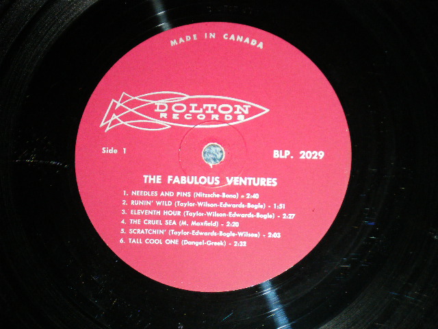 画像: THE VENTURES - THE FABULOUS VENTURES ( Ex++/MINT-) / 1964 CANADA  ORIGINAL? "MAROON Label" MONO Used   LP