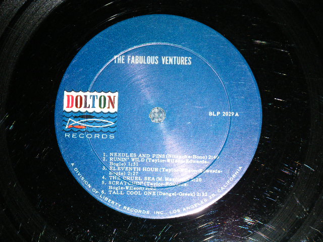 画像: THE VENTURES - THE FABULOUS VENTURES ( Matrix # A)BLP-2029 A-1/ B)BLP-2029 B-1 B ; DARK BLUE with SILVER Print Label:  Ex/Ex+ Looks:Ex-) / 1964  US AMERICA  ORIGINAL "1st press Label" MONO Used   LP