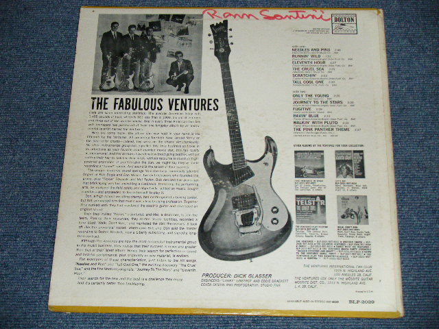 画像: THE VENTURES - THE FABULOUS VENTURES ( Matrix # A)BLP-2029,1 / B)BLP-2029-1-SIDE,2 ; DARK BLUE with BLACK Print Label: Ex/Ex++,Ex+) / 1964  US AMERICA  ORIGINAL "2nd press Label" MONO Used   LP