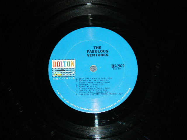 画像: THE VENTURES - THE FABULOUS VENTURES ( Matrix # A)BLP-2029 SIDE #1(1-B) / B)BLP-2029 SIDE-TWO  1A ; DARK BLUE with BLACK Print Label:  VG++/Ex) / 1964  US AMERICA  ORIGINAL "2nd press Label" MONO Used   LP