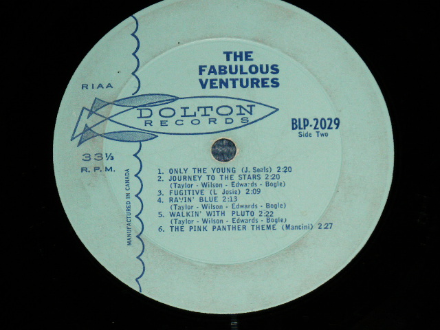 画像: THE VENTURES - THE FABULOUS VENTURES ( VG++/Ex- Looks:VG+) / 1964 CANADA  ORIGINAL? "LIGHT BLUE Label" MONO Used   LP