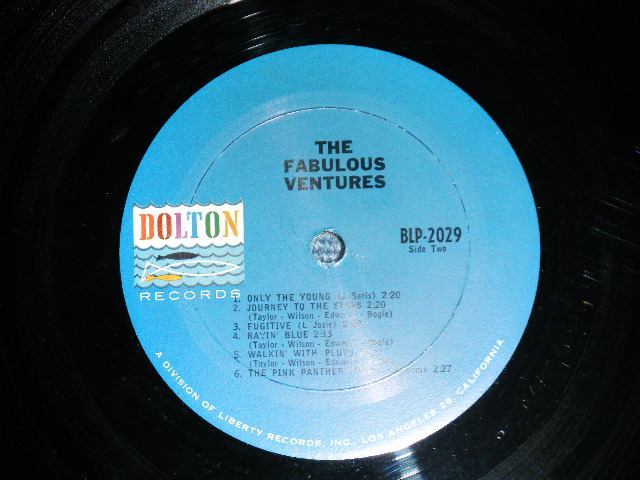 画像: THE VENTURES - THE FABULOUS VENTURES ( Matrix # A)BLP-2029 SIDE #1(1-B) / B)BLP-2029 SIDE-TWO  1A ; DARK BLUE with BLACK Print Label: Ex++/Ex+++ A-6:Ex,B-1~4;Ex) / 1964  US AMERICA  ORIGINAL "2nd press Label" MONO Used   LP