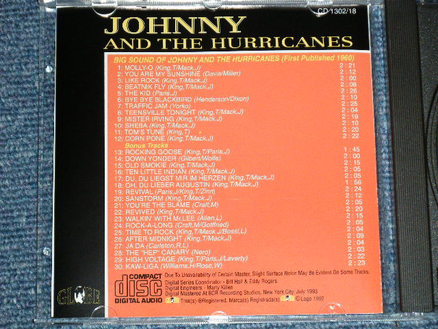 画像: JOHNNY and The HURRICANES - THE BIG SOUND OF ( ORIGINAL Album + Bonus Tracks) (NEW) / 1993 EUROPE "Brand New" CD 