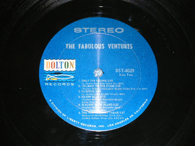 画像: THE VENTURES - THE FABULOUS VENTURES ( Matrix # A)BST-8029-1-1/ B)BST-8029-2-1; DARK BLUE with SILVER Print Label) (Ex++/MINT-  Looks:Ex+++ ) / 1964  US AMERICA  ORIGINAL "1st press Label" STEREO Used   LP