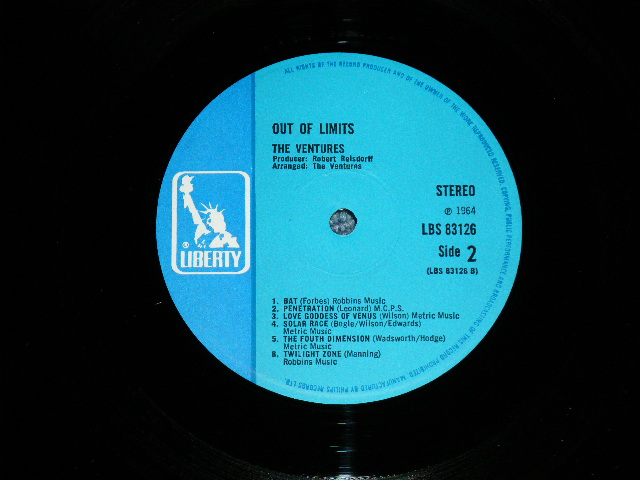 画像: THE VENTURES - OUT OF LIMITS ( Ex+++/MINT-) / 1968 UK ENGLAND REISSUE Used LP 