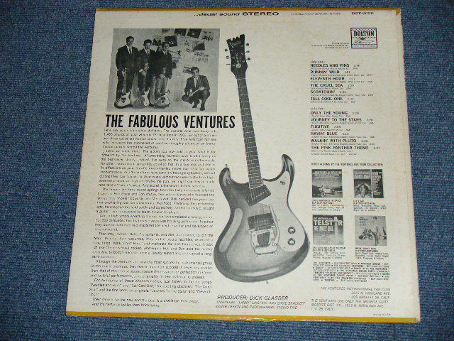 画像: THE VENTURES - THE FABULOUS VENTURES ( Matrix # A)BST-8029 SIDE#1 (1-A)  / B)BST-8029 SIDE#2 (1-A) ; DARK BLUE with BLACK Print Label (Ex++/Ex+ ) / 1964  US AMERICA  ORIGINAL "2nd press Label" STEREO Used   LP