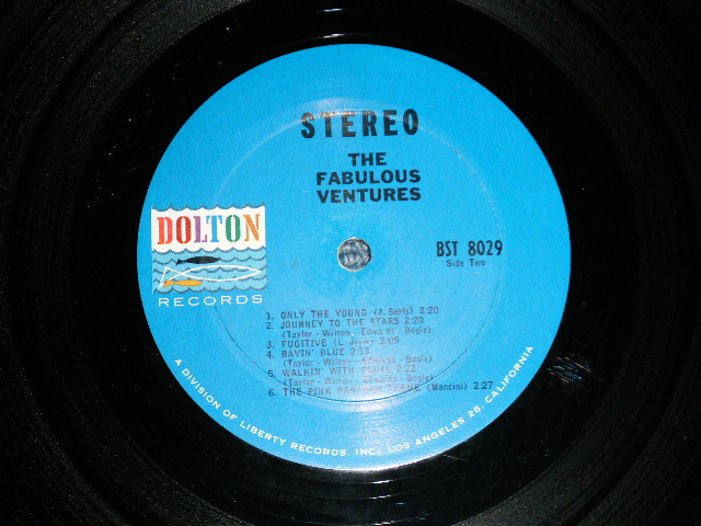 画像: THE VENTURES - THE FABULOUS VENTURES ( Matrix # A)BST-8029-1B SIDE-1  / B)BST-8029 SIDE #2 (1-A); DARK BLUE with BLACK Print Label (Ex++/Ex+++) / 1964  US AMERICA  ORIGINAL "2nd press Label" STEREO Used   LP