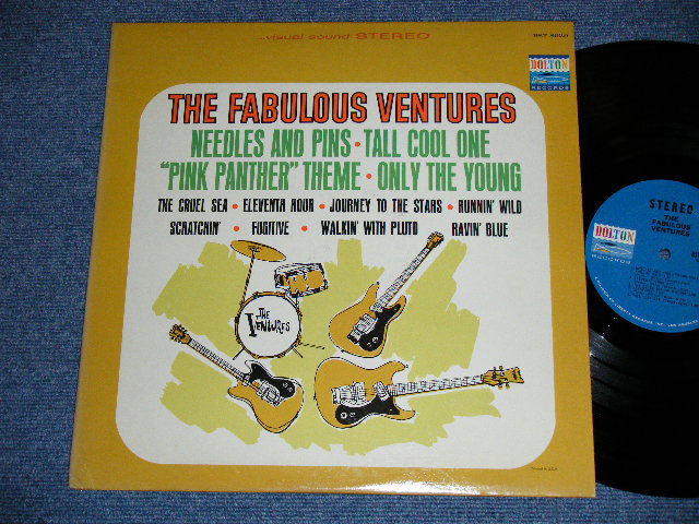 画像1: THE VENTURES - THE FABULOUS VENTURES ( Matrix # A)BST-8029 SIDE#1 (1-A)  / B)BST-8029 SIDE 2  1B; DARK BLUE with BLACK Print Label (Ex+++/MINT-) / 1964  US AMERICA  ORIGINAL "2nd press Label" STEREO Used   LP