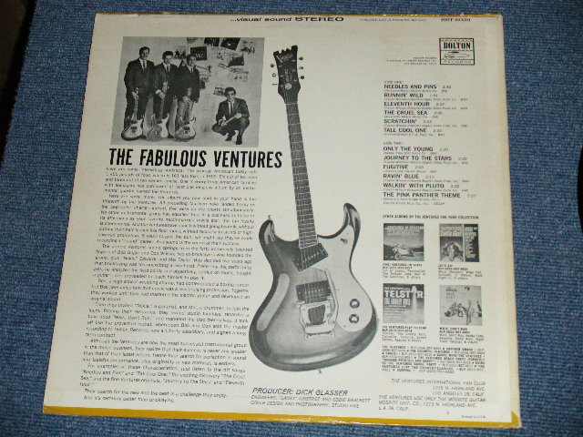 画像: THE VENTURES - THE FABULOUS VENTURES ( Matrix # A)BST-8029 SIDE#1 (1-A)  / B)BST-8029 SIDE 2  1B; DARK BLUE with BLACK Print Label (Ex++/Ex++) / 1964  US AMERICA  ORIGINAL "2nd press Label" STEREO Used   LP