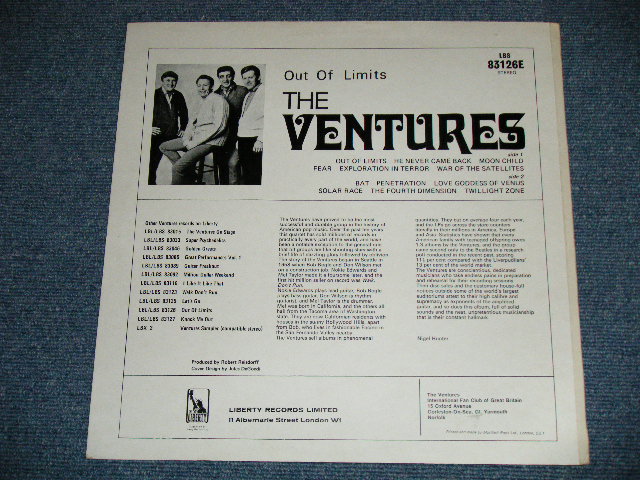 画像: THE VENTURES - OUT OF LIMITS ( Ex+++/MINT-) / 1968 UK ENGLAND REISSUE Used LP 