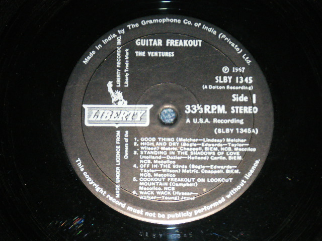 画像: THE VENTURES -  GUITAR FREAKOUT ( Ex/Ex++ ) / 1967? INDIA  ORIGINAL STEREO   Used  LP 