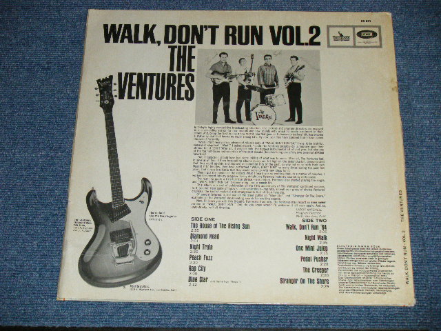 画像: THE VENTURES - WALK DON'T RUN VOL.2 ( Ex-/Ex- Looks:VG+++ )   / 1964 GERMAN ORIGINAL Used   LP 