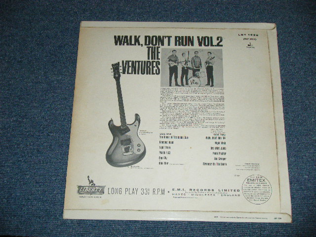 画像: THE VENTURES - WALK DON'T RUN VOL.2 ( Ex++/Ex+++ B-6:Ex)   / 1964 UK ENGLAND ORIGINAL"PROMO SEAL on Label" MONO Used   LP 