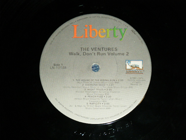 画像: THE VENTURES - WALK DON'T RUN VOL.2 ( Ex++/Ex+++  / 1982 US AMERICA REISSUE "10 TRACKS Version"  Used   LP 