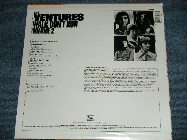 画像: THE VENTURES - WALK DON'T RUN VOL.2 ( Ex+/MINT- / 1982 US AMERICA REISSUE "10 TRACKS Version"  Used   LP 