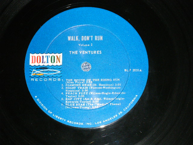 画像: THE VENTURES - WALK DON'T RUN VOL.2 : SWEAT SIRT Version (Matrix #  BLP-2031-A-1 A /  BLP-2031-B-1A ) ( Ex++,Ex+/Ex+++ )   / 1964 US AMERICA ORIGINAL "DARK BLUE with SILVER PRINT Label" MONO Used LP 