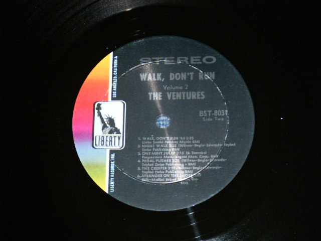 画像: THE VENTURES - WALK DON'T RUN VOL.2 : 2nd Press Version Front Cover (Matrix # BST-8031-2 SIDE-1 / BST-8031-2  SIDE-2) ( Ex+++/MINT- )   / 1970? VERSION US AMERICA ORIGINAL  4th Press "LIBERTY Label" STEREO Used LP 