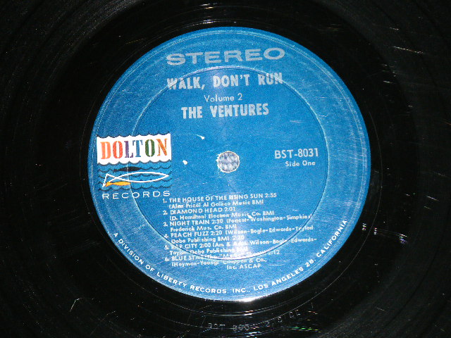 画像: THE VENTURES - WALK DON'T RUN VOL.2 : SWEAT SIRT Version (Matrix # BST-8031-2-SIDE 1/ BST-8031-2-SIDE 2 ) ( Ex+,Ex-/Ex Looks:Ex- )   / 1964 US AMERICA ORIGINAL "DARK BLUE with SILVER PRINT Label" STEREO Used LP 