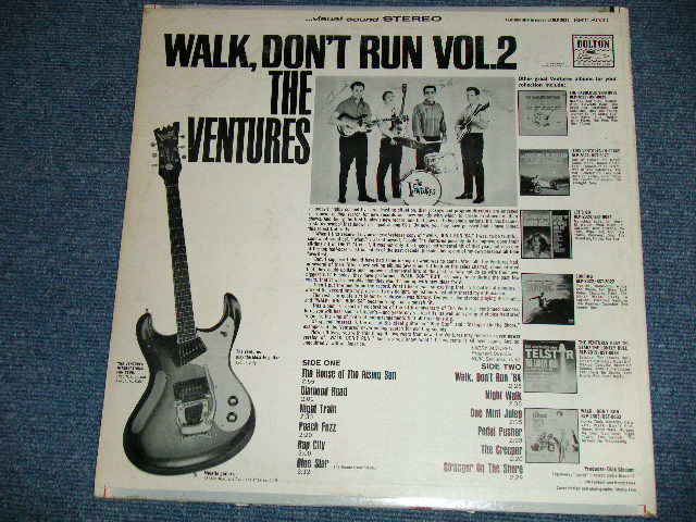 画像: THE VENTURES - WALK DON'T RUN VOL.2 : 2nd Press Version Front Cover (Matrix # BST-8031-1 US PAT# GB PAT# / BST-8031-2 US PAT# GB PAT#) ( Ex++/Ex++,Ex+ )   / 1965 VERSION US AMERICA ORIGINAL 2nd Press "BLUE with BLACK PRINT Label" STEREO Used LP 