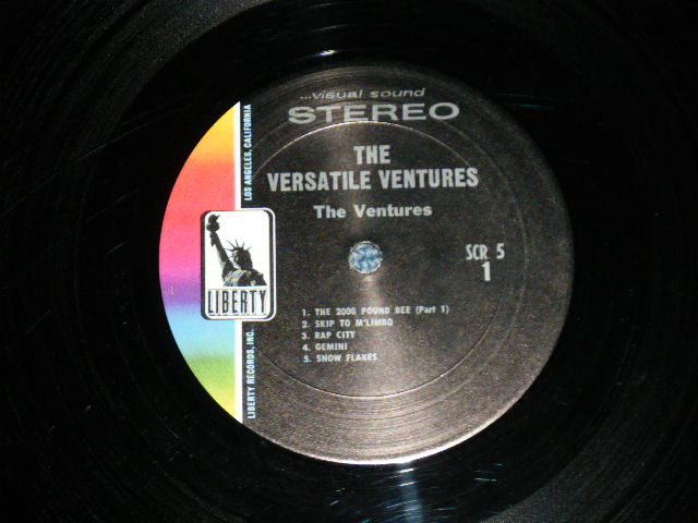 画像: THE VENTURES -  THE VERSATILE VENTURES  ( Matrix Number A) SCR-5 SIDE1 1-A / SCR5 SIDE 2-1B ) ( Ex/MINT-~Ex+++ B-1:Ex++  )  /  1966 US AMERICA ORIGINAL STEREO Used LP 