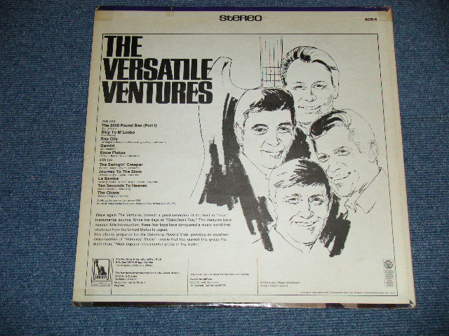 画像: THE VENTURES -  THE VERSATILE VENTURES  ( Matrix Number A) SCR-5 SIDE1 1-A / SCR5 SIDE 2-1B ) ( Ex++/MINT- )  /  1966 US AMERICA ORIGINAL STEREO "Mail Order Only" Used LP 