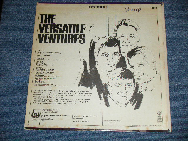 画像: THE VENTURES -  THE VERSATILE VENTURES  ( Matrix Number A) SCR-5 SIDE1 1-A / SCR5 SIDE 2-1B ) ( Ex/Ex+++ Looks:Ex+++ : WOFC, WOL )  /  1966 US AMERICA ORIGINAL STEREO Used LP 