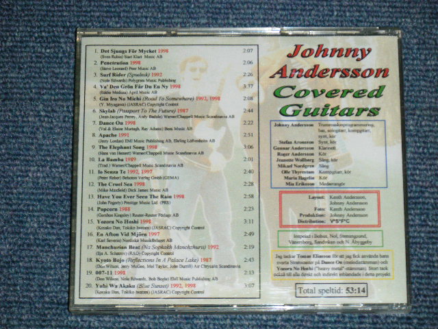 画像: JOHNNY ANDERSSON - COVERED GUITARS  (MINT-/MINT)  / 1998   ORIGINAL Used  CD-R  