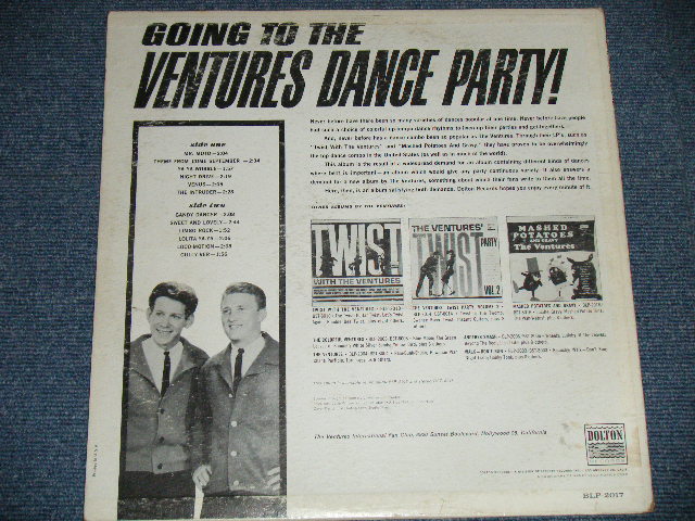 画像: THE VENTURES - GOING TO THE VENTURES PARTY ( Light BLUE  Label ) ( Ex-/Ex B-5:VG++ ) / 1962 US ORIGINAL "Light BLUE Label" RELEASE VERSION MONO  Used  LP 