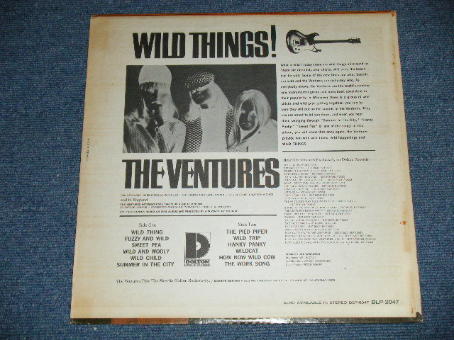 画像: THE VENTURES - WILD THINGS ( Matrix # A)BLP-2047-A  / B)BLP-2047-B  ; "D" Mark Label:) ( Ex++,Ex+/Ex+++) / 1966 Version US AMERICA  ORIGINAL MONO  Used   LP