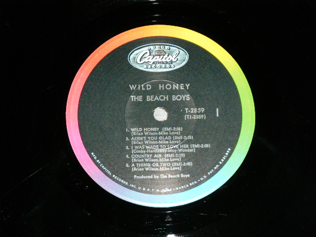 画像: THE BEACH BOYS -  WILD HONEY ( Matrix #   A) T-1-2859-G2 2 /B) T-2-2859-G2 2) (Ex+//Ex+++ Looks:Ex++ : STPOBC ) / 1967 US AMERICA ORIGINAL Mono Used LP