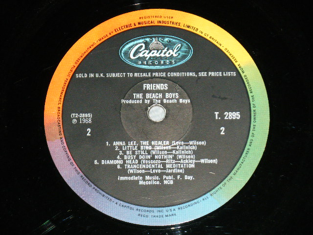 画像: The BEACH BOYS - FRIENDS ( Matrix #    A) 1 /B) 1) (Ex++,Ex/Ex+++ Looks:Ex++) / 1968 UK ENGLAND  ORIGINAL MONO Used LP