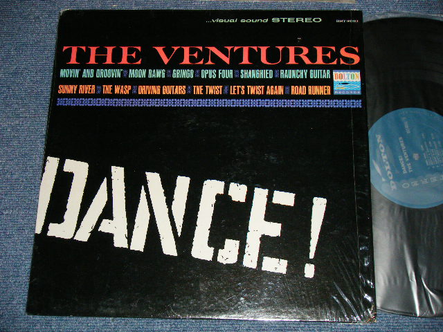 画像1: THE VENTURES - DANCE ! ("DANCE ! " CREDIT Label) (TURQUOISE Moss Green Label ) (MATRIX NUMBER / HAND WRITING STYLE      A) BST 8010-Side 1-1C   B) BST 8010-1A-Side 2) ( MINT/MINT ) / 1962 ?  US AMERICA  RELEASE VERSION STEREO Used  LP 