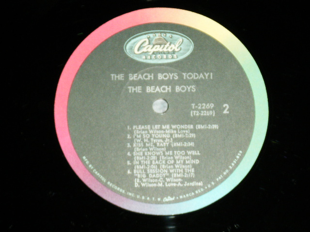 画像: The BEACH BOYS - THE BEACH BOYS TODAY ( Matrix " G-6/P-6)   ( VG+++/Ex+++ B-3:Ex :WOFC,STOBC) / 1965 US AMERICA ORIGINAL MONO Used LP