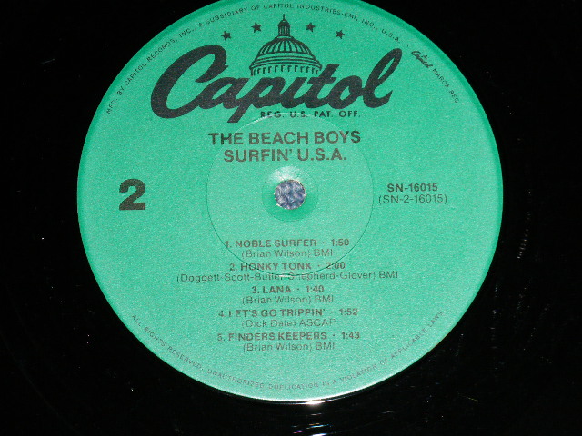 The BEACH BOYS - SURFIN' USA (10 TRACKS) ( Ex+++/MINT- ) / 1980's