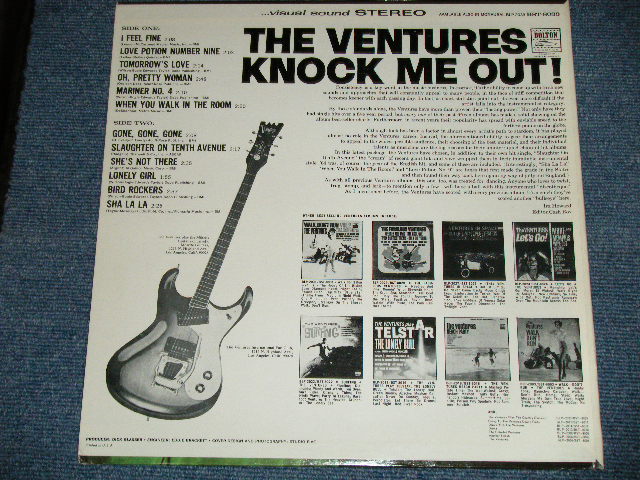 画像: THE VENTURES - KNOCK ME OUT ( Ex++/SEALE) / 1965 US ORIGINAL "BLUE with BLACK Print Label" STEREO "SEALED"  LP 