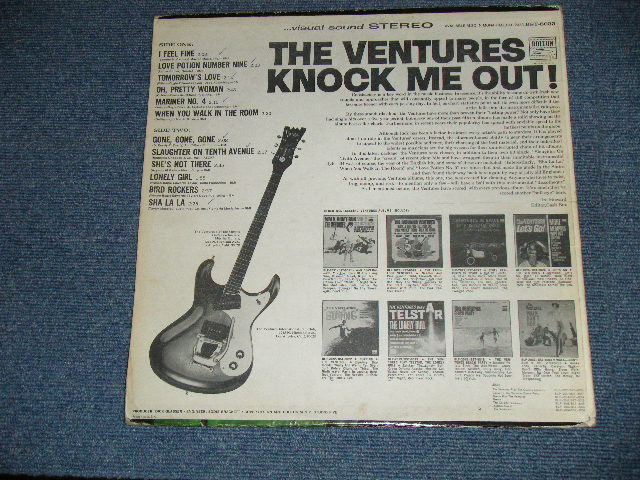 画像: THE VENTURES - KNOCK ME OUT (Without or NONE "TOMORROW'S LOVE" Version) (Matrix Number BST-8033-1 Re/  BST-8033-2) ( Ex/Ex++ : WOL, WOBC / 1965 US ORIGINAL "BLUE with BLACK BLACK Print Label" STEREO Used  LP 