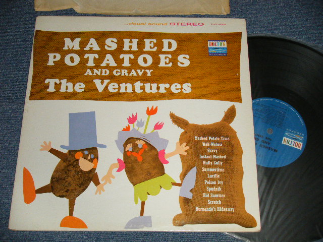 画像1: THE VENTURES - MASHED POTATOES AND GRAVY (Matrix #A) BST-8016-1A (SIDE-1) IIH B) BST-8016-1A (SIDE-2) IIII IIH)  (Ex++/Ex+++) / 1964 Version US AMERICA Later Press "BLUE with BLACK PRINT Label" STEREO Used LP 