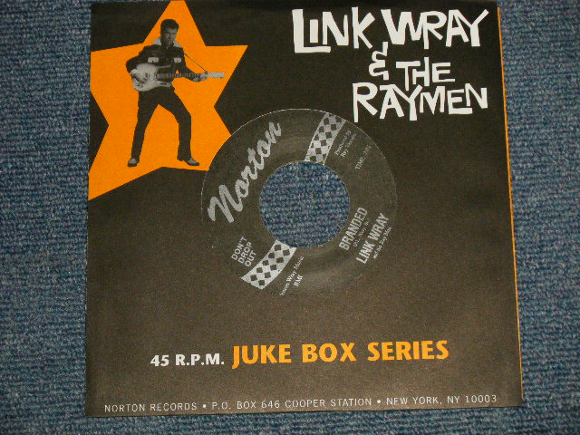 画像1: LINK WRAY - A)BRANDED  B)LAW OF THE JUNGLE (NEW ) /  1995 US AMERICA REISSUE "BRAND NEW" 7"45rpm SINGLE