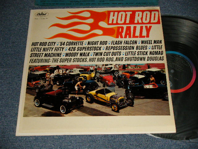 画像1: V.A. Various Omnibus - HOT ROD RALLY (Ex+++/MINT-) / 1963 US AMERICA ORIGINAL 1st Press "BLACK with Rainbow Label" MONO Used LP