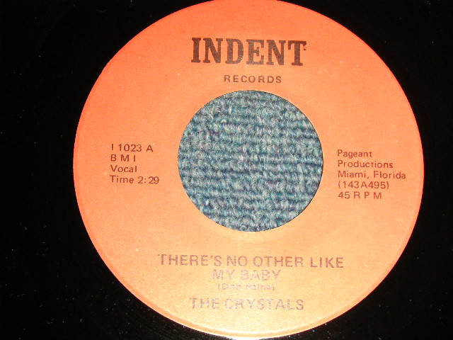 画像1: A)THE CRYSTALS - There's No Other Like My Baby  :  B)The VANGUARDS - SOMEBODY PLEASE (MINT-/MINT-)  / US AMERICA  REISSUE Used 7" SINGLE 