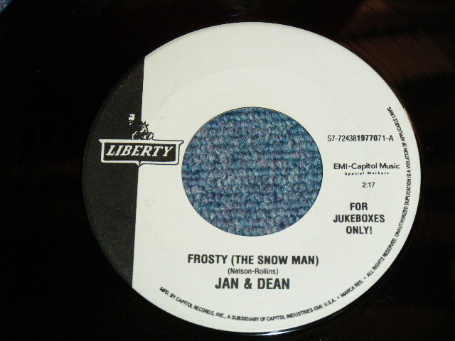 画像1: A) JAN & DEAN B) THE VENTURES - A) FROSTY R : B) RUDOLPH ( THE RED-NOSED REINDEER )   / 1997 US JUKUBOX Only Coupling 7" Single