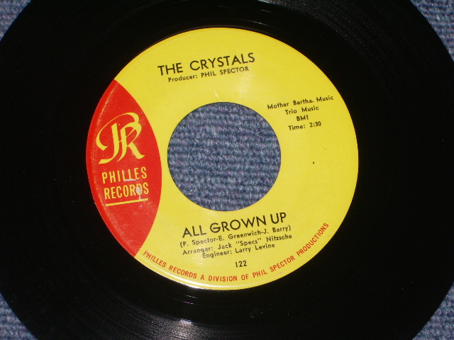 画像1: THE CRYSTALS - ALL GROWN UP ( YELLOW LABEL :  MINT-/Ex+++ : ) / 1964 US ORIGINAL 7" SINGLE 