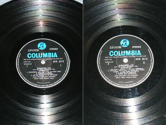 画像: CLIFF RICHARD with THE SHADOWS - WONDERFUL LIFE / 1964 UK ORIGINAL "BLUE Columbia" Label STEREO LP 