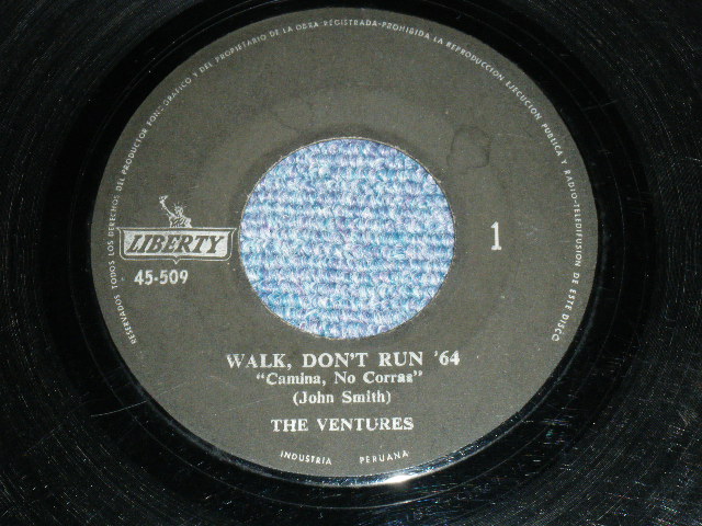 THE VENTURES - WALK DON'T RUN '64 : RAP CITY /1960's PERU ORIGINAL 7"  SINGLE - パラダイス・レコード